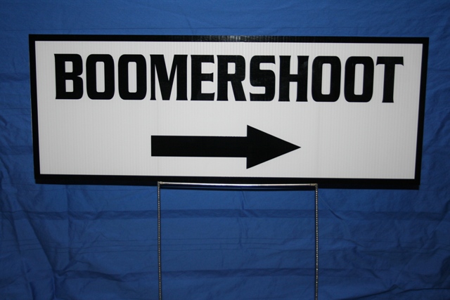 Boomershoot sign.